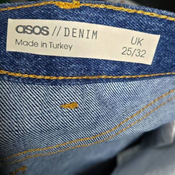 Asos Women's Two Toned Jeans Size 25 New - Picture 7 of 8